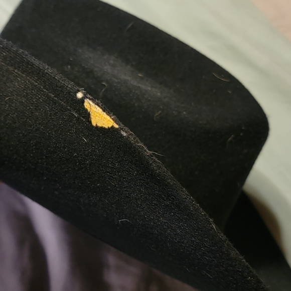 Black Cowboy Hat with Silver Band - Picture 5 of 11